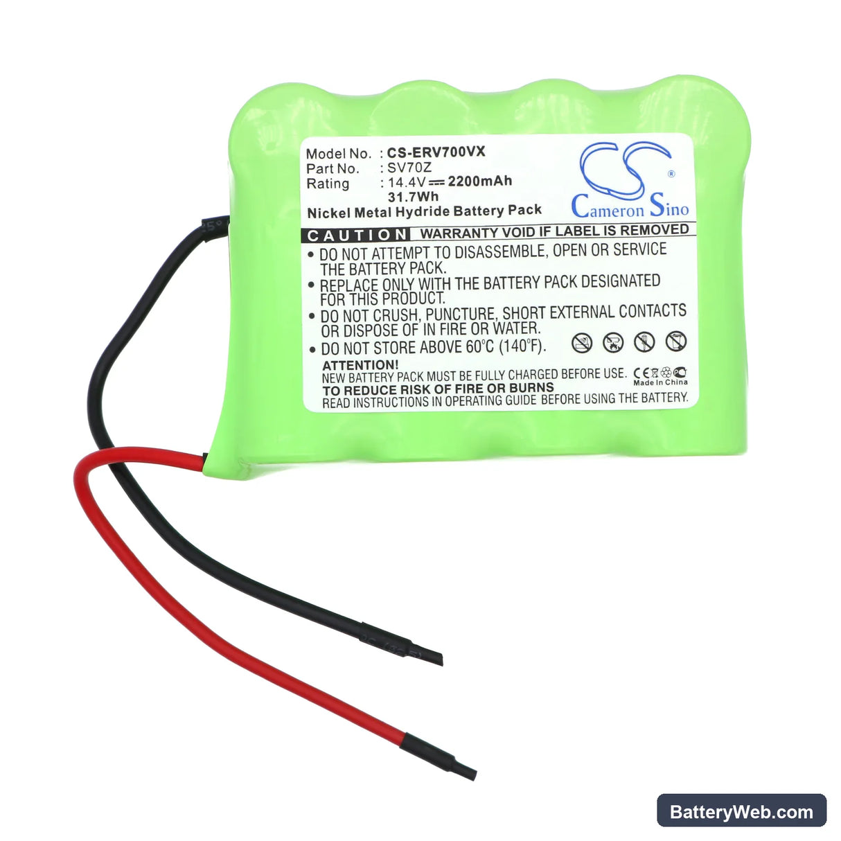 Bosch Constructa Balay Neff 751992 Replacement Battery, 14.4V, 2200mAh, Ni-MH 5