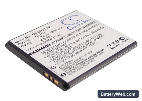 Sony Ericsson Xperia Arc Replacement Battery, 3.7V, 1200mAh, Li-ion 1