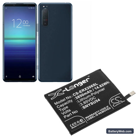 Sony Xperia 1 II 5G Green Edition Replacement Battery, 3.85V, 3850mAh, Li-Polymer 5
