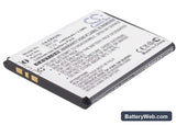 Sony Ericsson U100 Replacement Battery, 3.7V, 950mAh, Li-ion 1