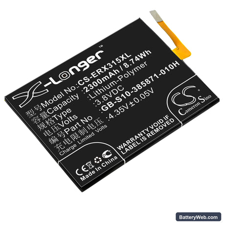 Sony Ericsson Xperia XA Replacement Battery, 3.8V, 2300mAh, Li-Polymer 1