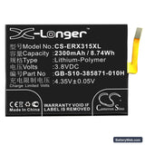 Sony Ericsson Xperia XA Replacement Battery, 3.8V, 2300mAh, Li-Polymer 3