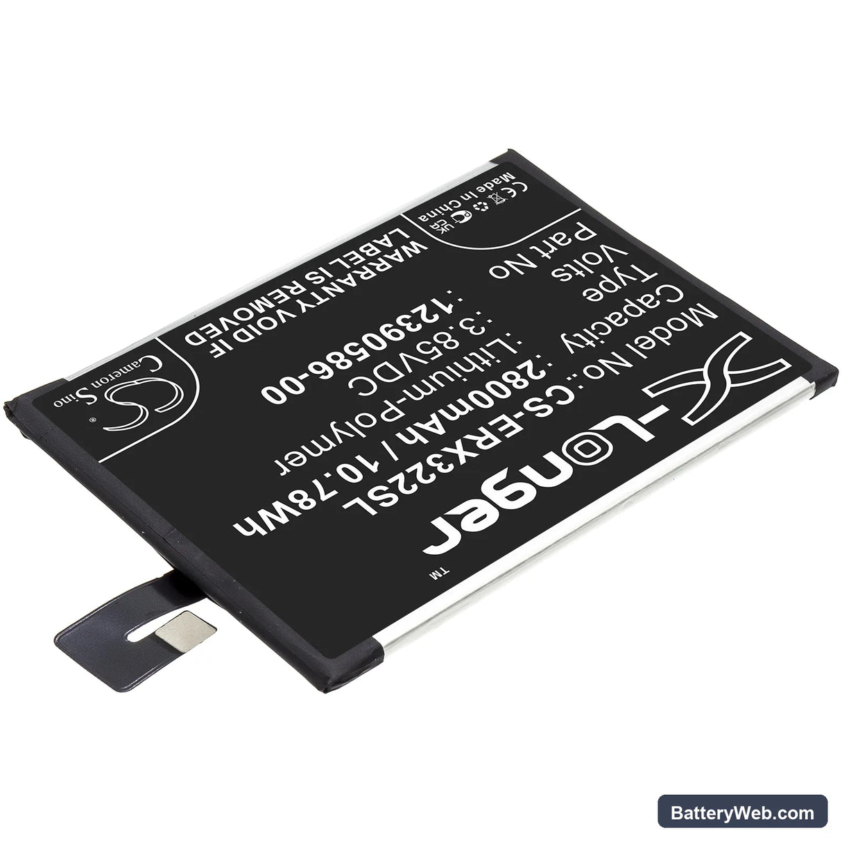 Sony Xperia 10 Plus Replacement Battery, 3.85V, 2800mAh, Li-Polymer 2