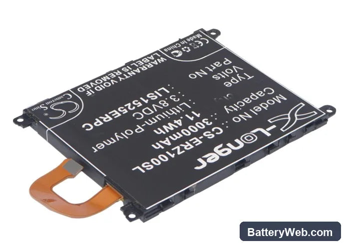 Sony Ericsson Xperia Z1 Replacement Battery, 3.8V, 3000mAh, Li-Polymer 2