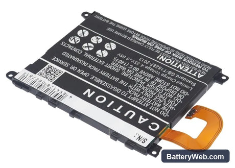 Sony Ericsson Xperia Z1 Replacement Battery, 3.8V, 3000mAh, Li-Polymer 3