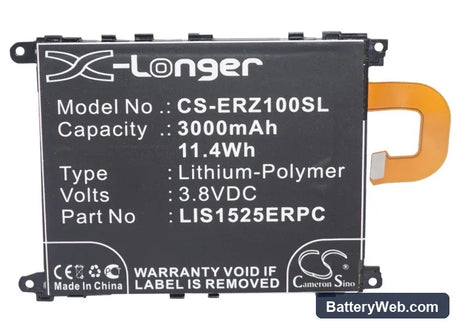 Sony Ericsson Xperia Z1 Replacement Battery, 3.8V, 3000mAh, Li-Polymer 5