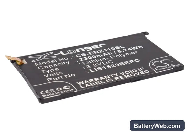 Sony Ericsson Xperia Z1 Mini Replacement Battery, 3.8V, 2300mAh, Li-Polymer 1