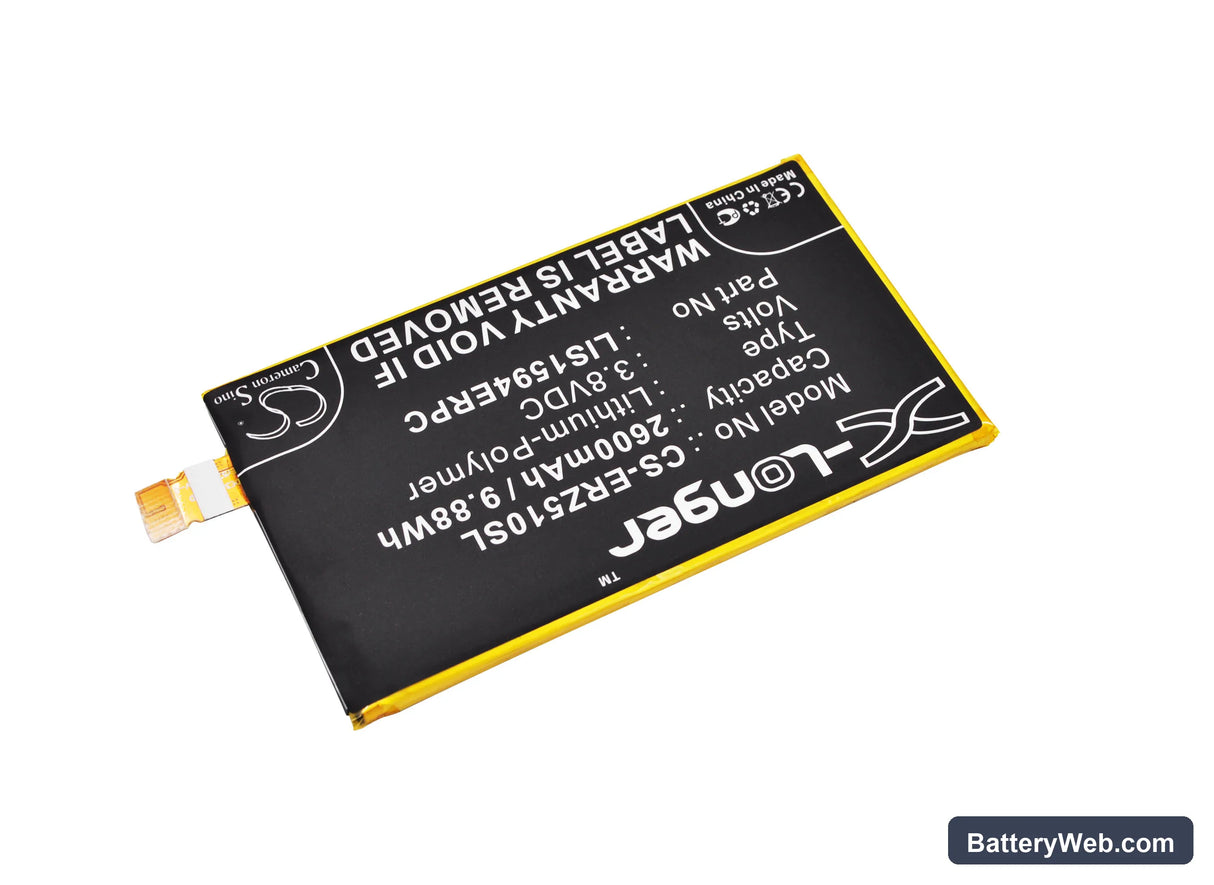Sony Xperia Z5 Compact Replacement Battery, 3.8V, 2600mAh, Li-Polymer 2