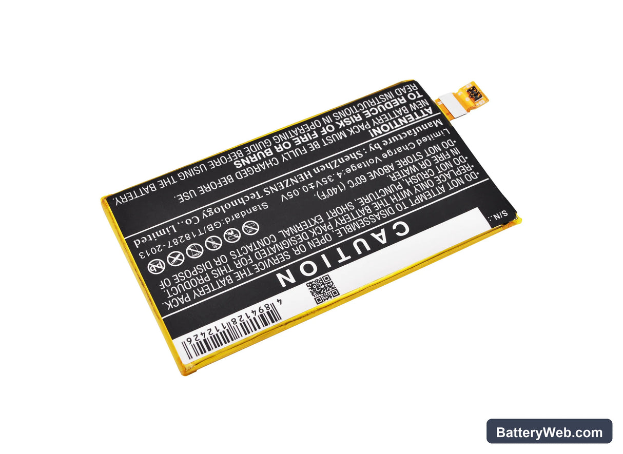 Sony Xperia Z5 Compact Replacement Battery, 3.8V, 2600mAh, Li-Polymer 4