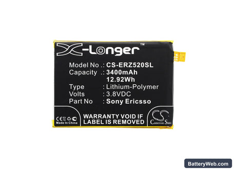 Sony Xperia Z5 Premium Replacement Battery, 3.8V, 3400mAh, Li-Polymer 5