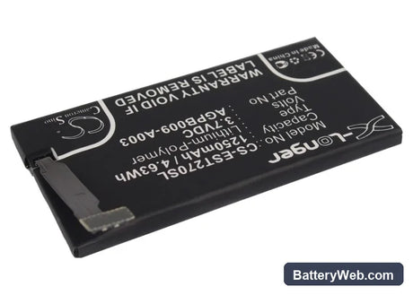 Sony Xperia ST27 Replacement Battery, 3.7V, 1250mAh, Li-Polymer 2