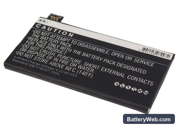 Sony Xperia ST27 Replacement Battery, 3.7V, 1250mAh, Li-Polymer 4