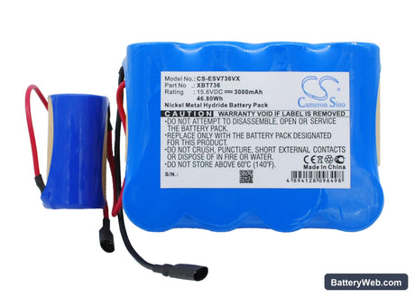 Shark SV736 Replacement Battery, 15.6V, 3000mAh, Ni-MH 1