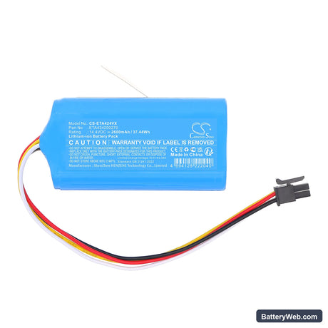 ETA 2218 9000 Ergo Replacement Battery, 14.4V, 2600mAh, Li-ion 3