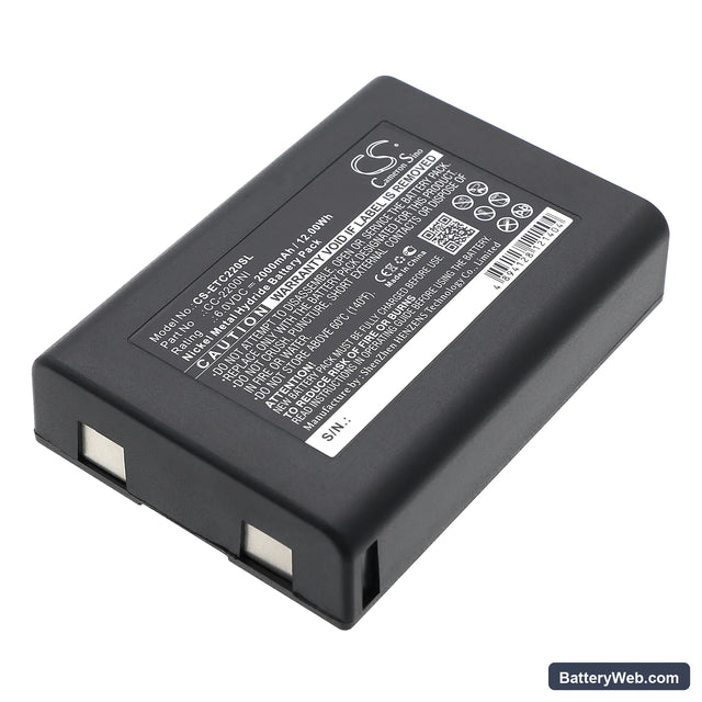 Eartec Comstar Com-Center Replacement Battery, 6V, 2000mAh, Ni-MH 1