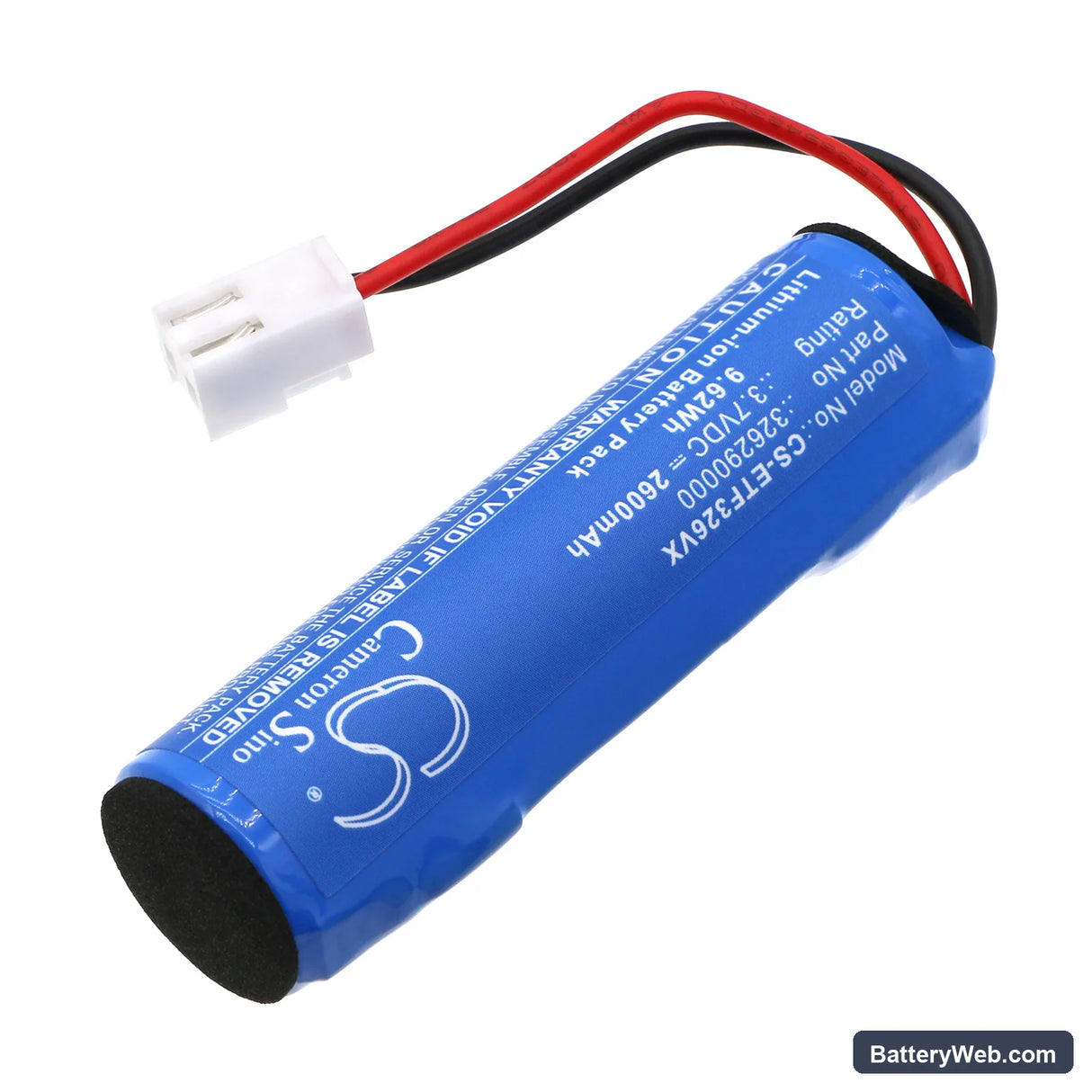 ETA 3262 Finestro Replacement Battery, 3.7V, 2600mAh, Li-ion 2