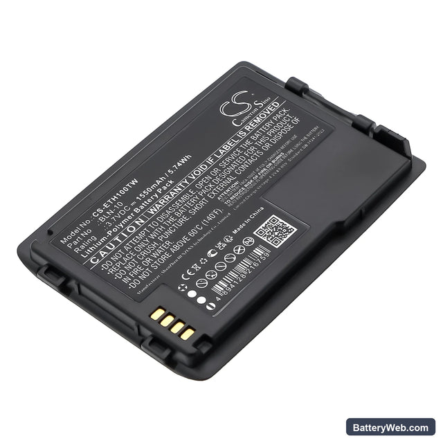 TETRA Cassidian TH1N Replacement Battery, 3.7V, 1550mAh, Li-Polymer 1