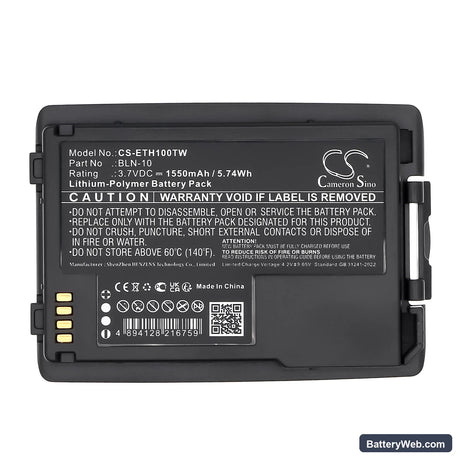 TETRA Cassidian TH1N Replacement Battery, 3.7V, 1550mAh, Li-Polymer 5