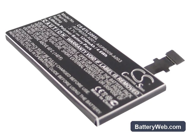 Sony Ericsson Xperia P Replacement Battery, 3.7V, 1250mAh, Li-ion 1