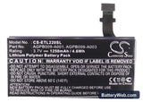 Sony Ericsson Xperia P Replacement Battery, 3.7V, 1250mAh, Li-ion 6