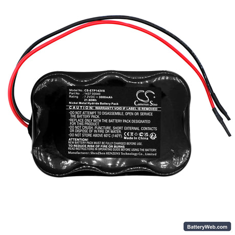 ETA 1437 Ponto Replacement Battery, 7.2V, 3000mAh, Ni-MH 3