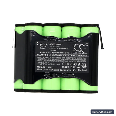 ETA 1423900000 Replacement Battery, 9.6V, 2000mAh, Ni-MH 5