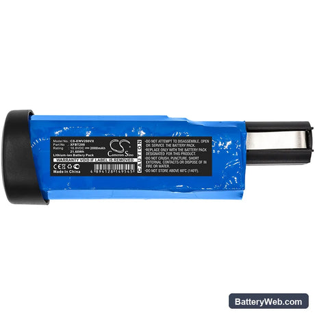 Shark WV200UK Replacement Battery, 10.8V, 2000mAh, Li-ion 5