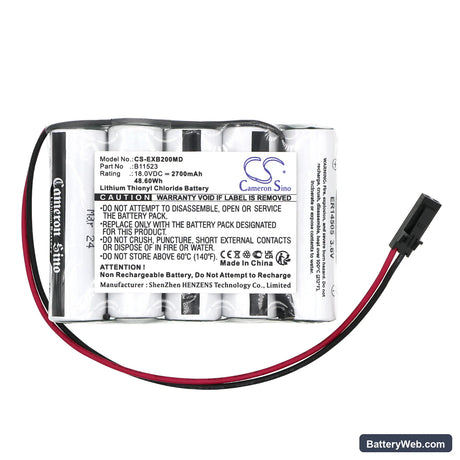 Exogen 2000+ Replacement Battery, 18V, 2700mAh, Li-SOCl2 3