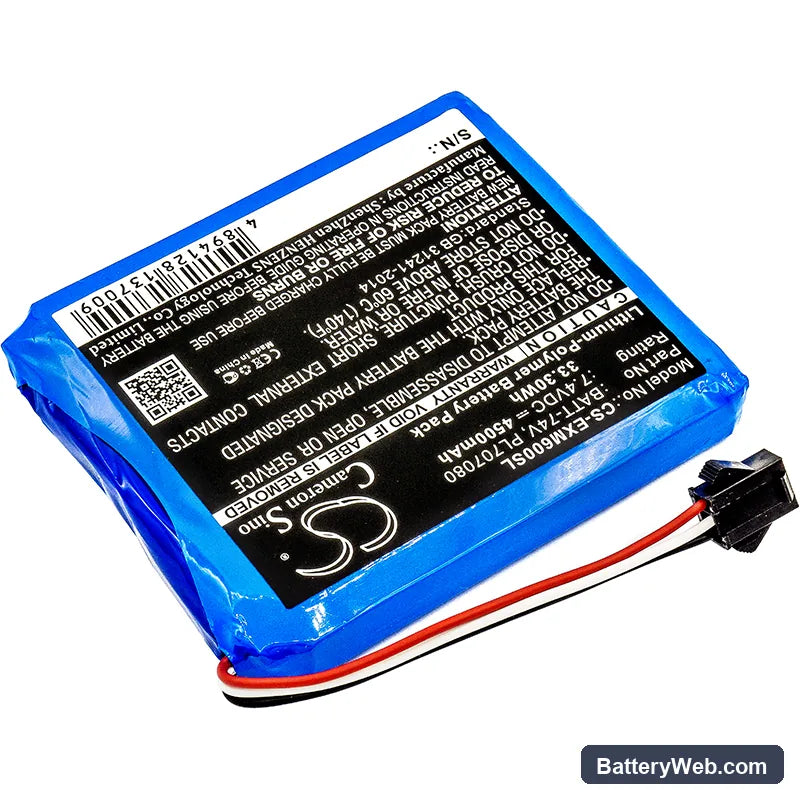 Extech MS6000 Replacement Battery, 7.4V, 4500mAh, Li-Polymer 2