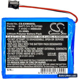 Extech MS6000 Replacement Battery, 7.4V, 4500mAh, Li-Polymer 3