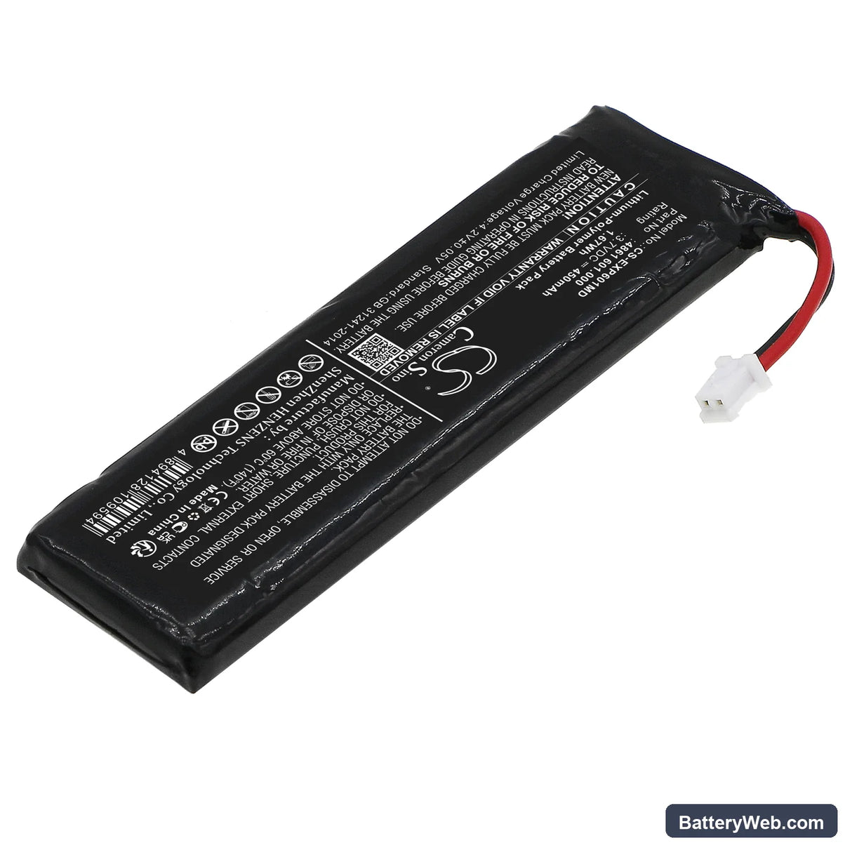 Eppendorf Xplorer Replacement Battery, 3.7V, 450mAh, Li-Polymer 2