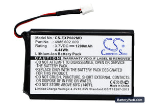 Eppendorf Stream Replacement Battery, 3.7V, 1200mAh, Li-ion 1