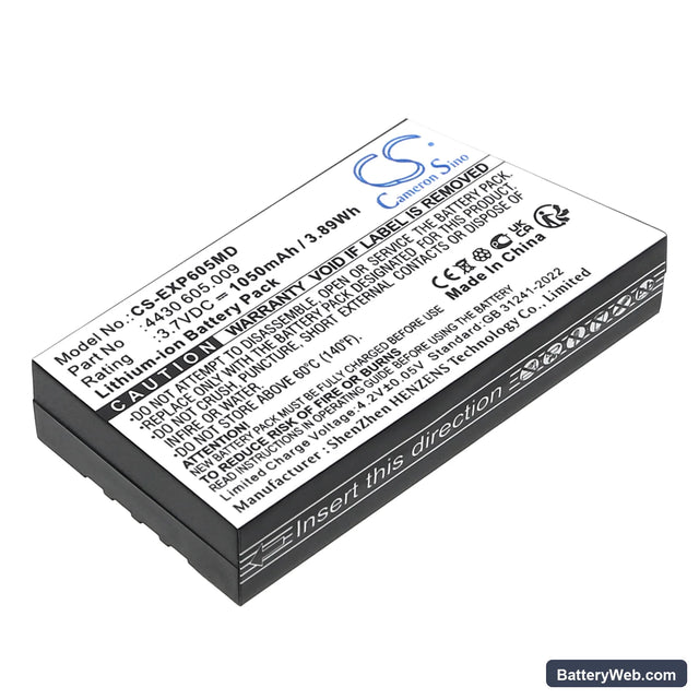 Eppendorf Easypet 3 Replacement Battery, 3.7V, 1050mAh, Li-ion 1