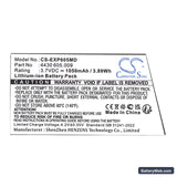 Eppendorf Easypet 3 Replacement Battery, 3.7V, 1050mAh, Li-ion 5