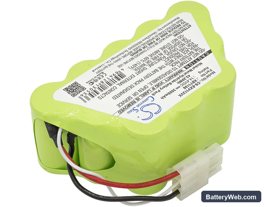 Euro Pro SV1107 Replacement Battery, 14.4V, 3000mAh, Ni-MH 2