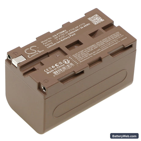 Sony Replacement Battery, 7.4V, 5200mAh, Li-ion 1