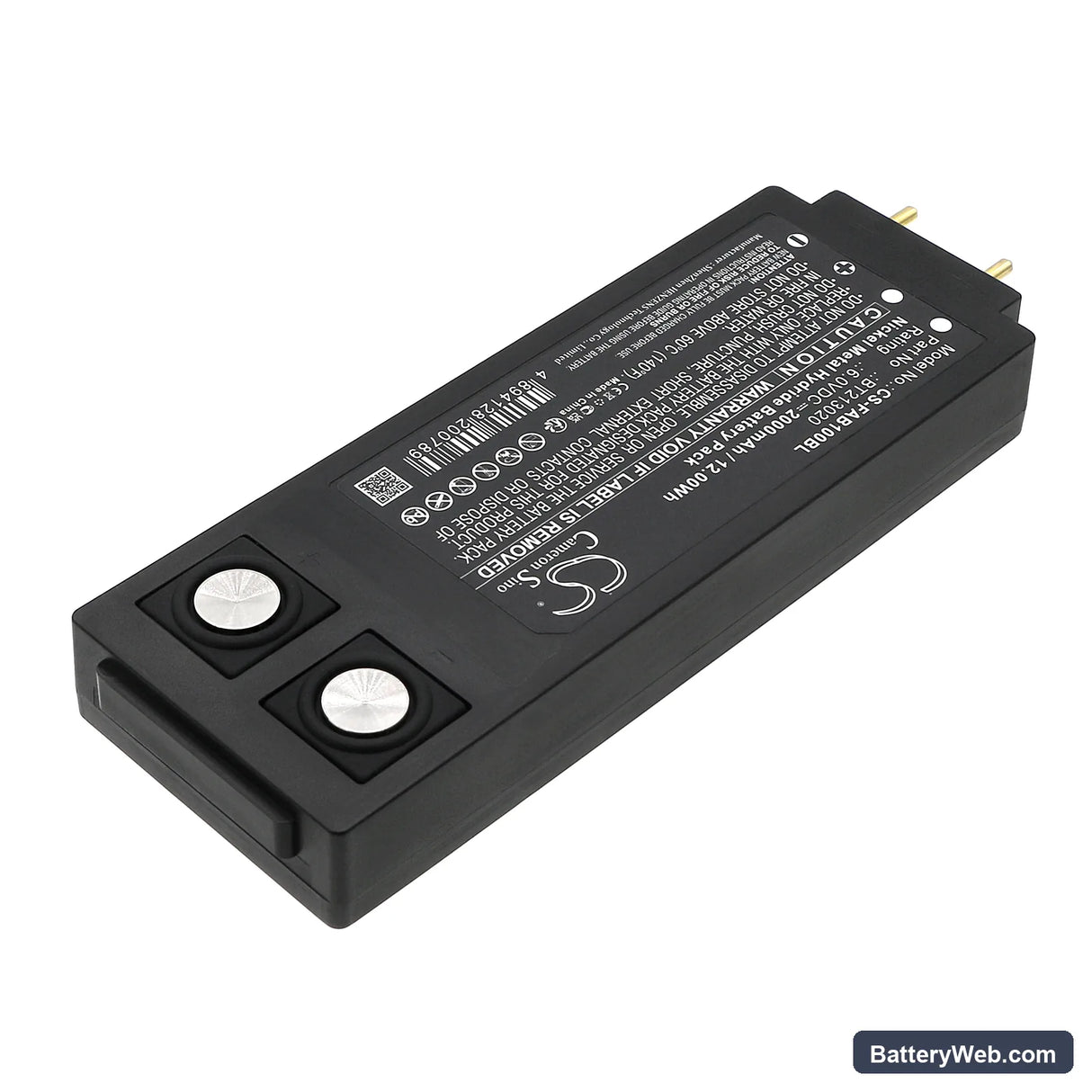 HBC TTB 10 Replacement Battery, 6V, 2000mAh, Ni-MH 2