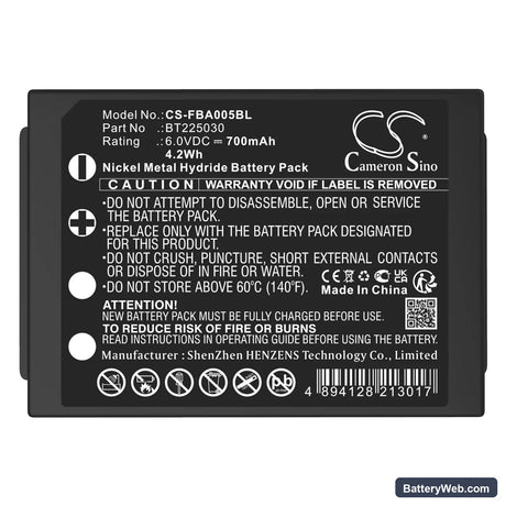 HBC Funkfernsteuerung Tele Teach TTB 05 Replacement Battery, 6V, 700mAh, Ni-MH 5