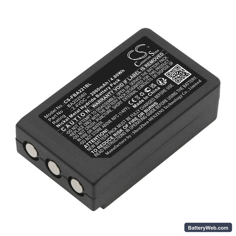 HBC Patrol S Replacement Battery, 2.4V, 2000mAh, Ni-MH 1
