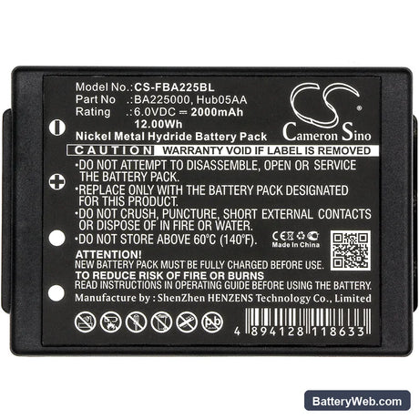 HBC Radiomatic Eco Replacement Battery, 6V, 2000mAh, Ni-MH 3