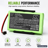 Fluke Scopemeter 120 Replacement Battery, 4.8V, 3000mAh, Ni-MH 6