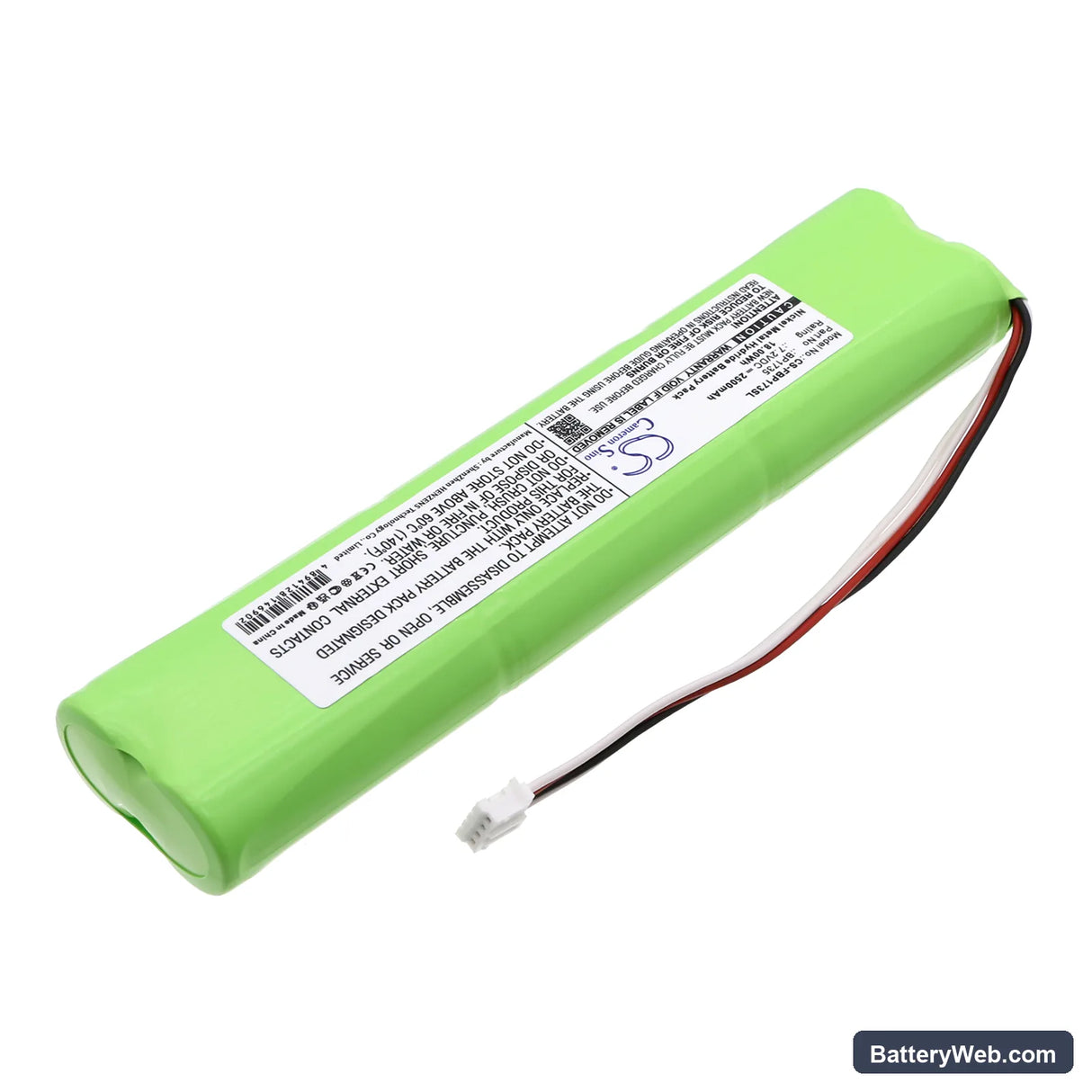 Fluke Biomedical Varta Replacement Battery, 7.2V, 2500mAh, Ni-MH 2