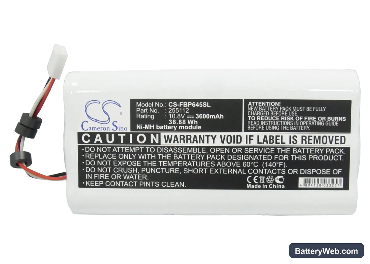 Fluke 932645 Replacement Battery, 10.8V, 3600mAh, Ni-MH 5