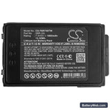 Yaesu FT-70D Replacement Battery, 7.4V, 1800mAh, Li-ion 5