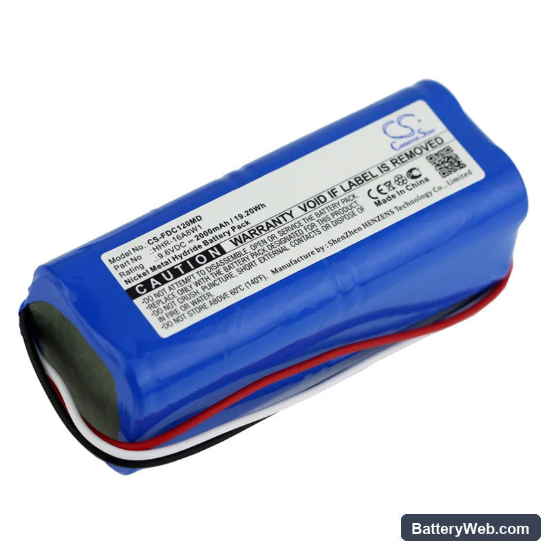 Fukuda ECG Cardisuny C120 Replacement Battery, 9.6V, 2000mAh, Ni-MH 1