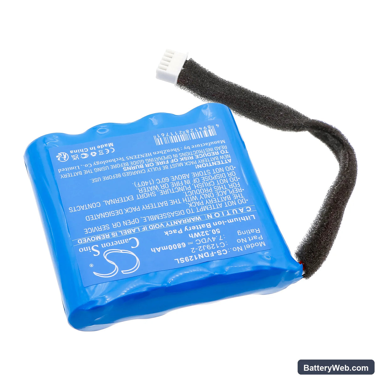 Fender Indio Replacement Battery, 7.4V, 6800mAh, Li-ion 2