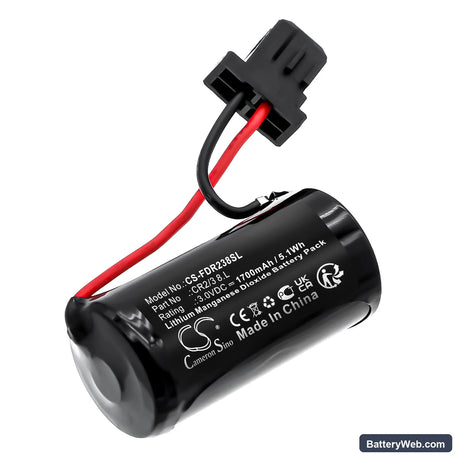 FDK CR2/3 8.L Replacement Battery, 3V, 1700mAh, Li-MnO2 1