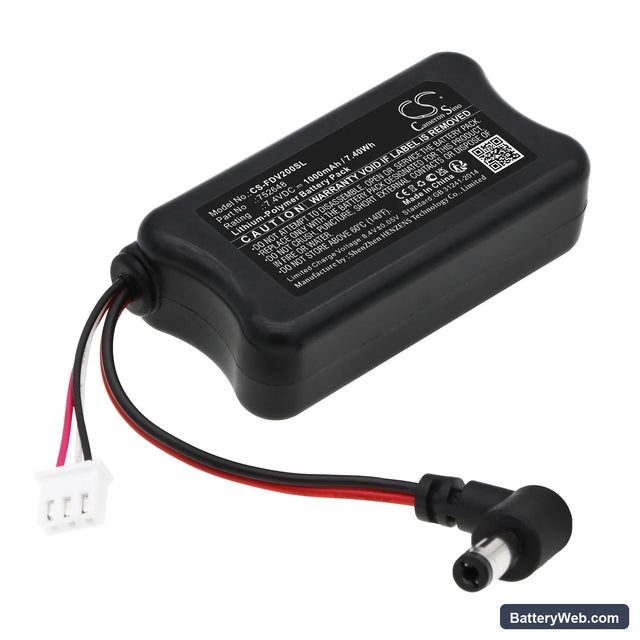 Fatshark Dominator V2 Replacement Battery, 7.4V, 1000mAh, Li-Polymer 1