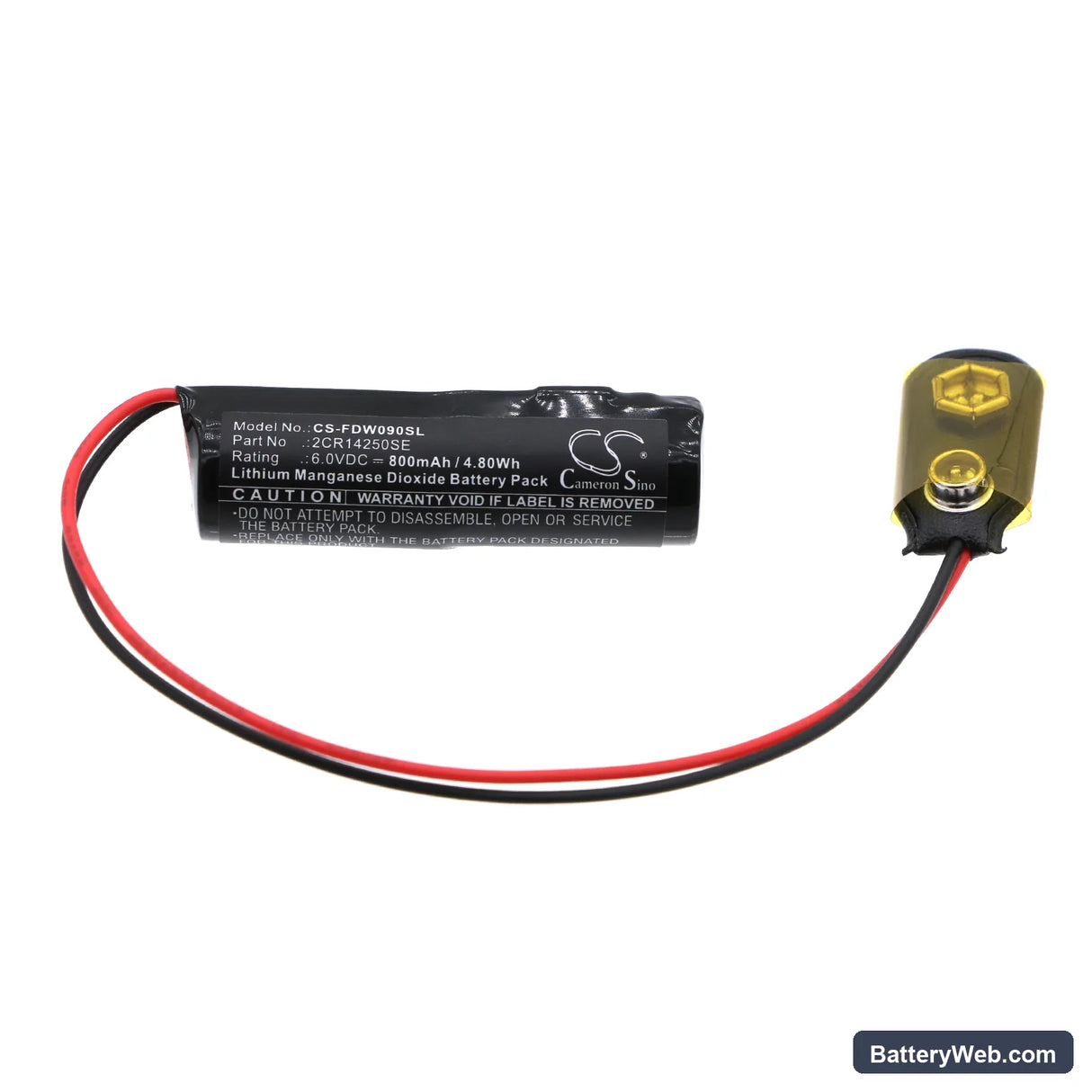 Bosch 913572 CPU MODUL KARTE Replacement Battery, 6V, 800mAh, Li-MnO2 3