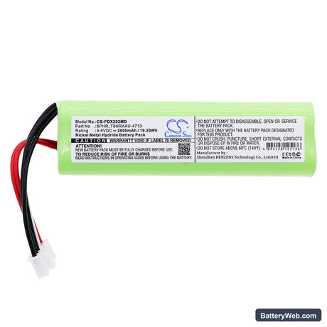 Fukuda ECG FX-2201 Replacement Battery, 9.6V, 2000mAh, Ni-MH 3
